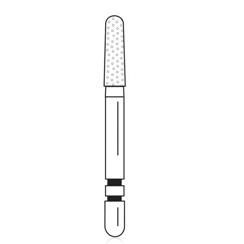 Two Striper Diamond Bur, FG, Round-End Taper, #784.6C, Coarse, Green, 1.9 mm Major/1.6 mm Minor Diameter, 5/Pk, 2015429 thumbnail 6