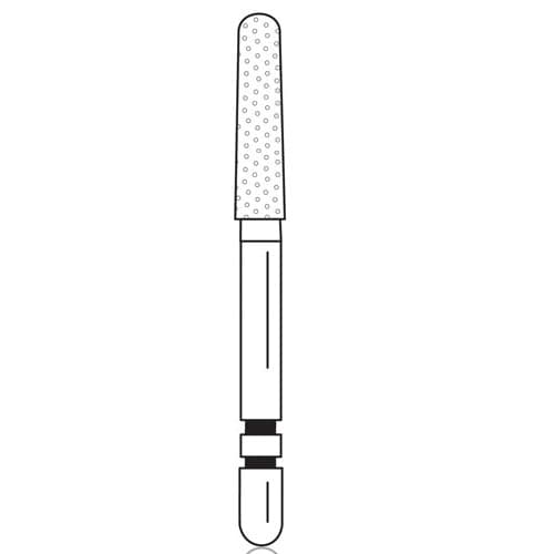 Two Striper Diamond Bur, FG, Round-End Taper, #784.8C, Coarse, Green, 2.0 mm Major/1.6 mm Minor Diameter, 8.0 mm Length, 5/Pk, 2015430 thumbnail 6