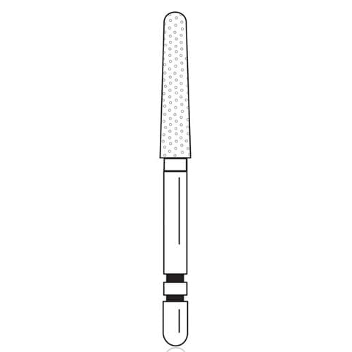 Two Striper Diamond Bur, FG, Round-End Taper, #784.10C, Coarse, Green, 2.1 mm Major/1.6 mm Minor Diameter, 5/Pk, 2015431 thumbnail 10