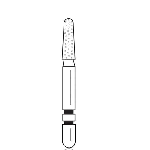Two Striper Diamond Bur, FG, Round-End Taper, #770.5C, 1.8 mm Major Diameter, Coarse, Green, 5/Pk, 2015456 thumbnail 6