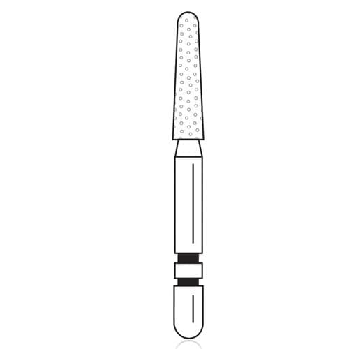 Two Striper Diamond Bur, FG, Round-End Taper, 770.7C, Coarse, Green, 1.8 mm Major/1.2 mm Minor Diameter, 5/Pk, 2015458 thumbnail 6
