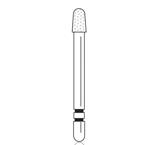 Two Striper Diamond Bur, Round-End Taper, Friction Grip (FG), Coarse, Green, #780.4C, 2.1 mm Major / 1.7 mm Minor Diameter, 4.0 mm Length, 5/Pkg thumbnail 5