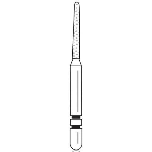 Two Striper Diamond Bur, FG, Round-End Taper, 781.8C, Coarse, Green, 1.2 mm Major/0.8 mm Minor Diameter, 8 mm Length, 5/Pk, 2015478 thumbnail 10