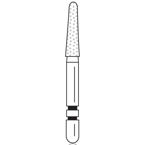 Two Striper Diamond Bur, FG, Round-End Taper, #767.7F, Fine, Red, 1.8 mm Major Diameter, 5/Pk, 2015483 thumbnail 6