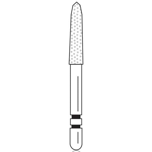 Two Striper Gold-Plated Curettage Diamond Burs, FG, 257.SB, Medium, Blue, 2.0 mm, 5/Pk, 2015623 thumbnail 6