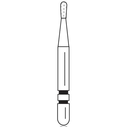 Two Striper Diamond Burs, FG, Pear, 360.2C, 1.0 mm Major/0.8 mm Minor Diameter, Coarse, Green, 5/Pk, 2015794 thumbnail 5