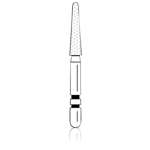 Two Striper ShortCut Diamond Bur, FGSS, Round-End Taper 767.8 S, Coarse, Green, 1.8 mm, 5/Pk, 2015907 thumbnail 6