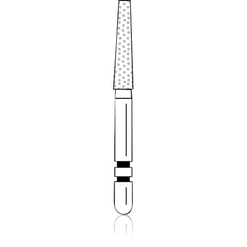 Two Striper ShortCut Diamond Bur, FGSS, Flat-End Taper, 703.8 S, 1.8 mm, Coarse, Green, 5/Pk, 2015908 thumbnail 6