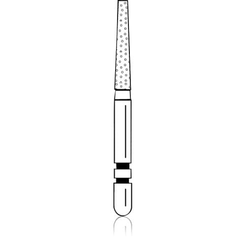 Two Striper ShortCut Diamond Bur, FGSS, Flat-End Taper, 702.8 S, Coarse, Green, 1.4 mm, 5/Pk, 2015909 thumbnail 6