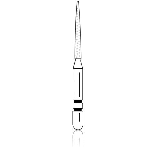 Two Striper ShortCut Diamond Bur, FGSS, Flame, 261.8 S, 1.1 mm, Coarse, Green, 5/Pk, 2015925 thumbnail 6