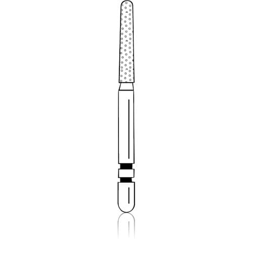 Two Striper ShortCut Diamond Bur, FGSS, Round-End Taper, #782.8 S, 1.5 mm, Coarse, Green, 5/Pk, 2015928 thumbnail 6