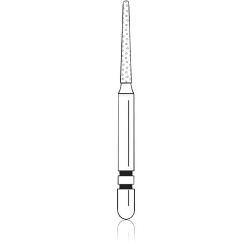 Two Striper Diamond Bur, FG, Round-End Taper, #777.8C, Coarse, Green, 1.1 mm, 5/Pk, 2015972 thumbnail 6