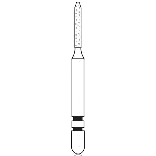 Two Striper Diamond Bur, FG, Modified Beveled Cylinder, 510.6C, 1.0 mm, Coarse, Green, 5/Pk, 2015973 thumbnail 6