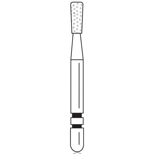 Two Striper® Diamond Bur, FG, Coarse, Green, Inverted Cone, #317.4, 1.6 mm Diameter, 4.0 mm Length, 5/Pkg, 2015984 thumbnail 4