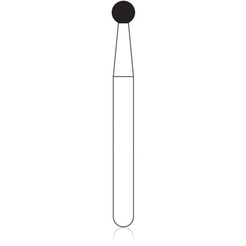 NTI Gold Pack FG Diamond Bur, Round, Coarse, #801-018 (1.8 mm), 50/Pkg, C801-018G thumbnail 5