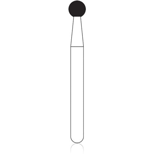 NTI FG Diamond Bur, Coarse, Round, #801-021 (2.1 mm), Friction Grip, 5/Pkg, C801-021 thumbnail 5