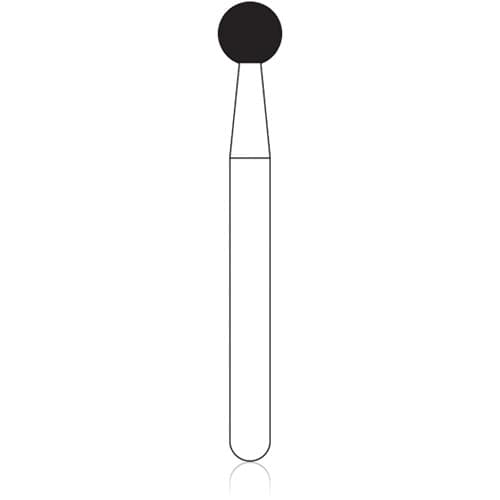 NTI Diamond Bur, FG, Round #801, 2.5 mm, Coarse, Green, 5/Pk, C801-025 thumbnail 10
