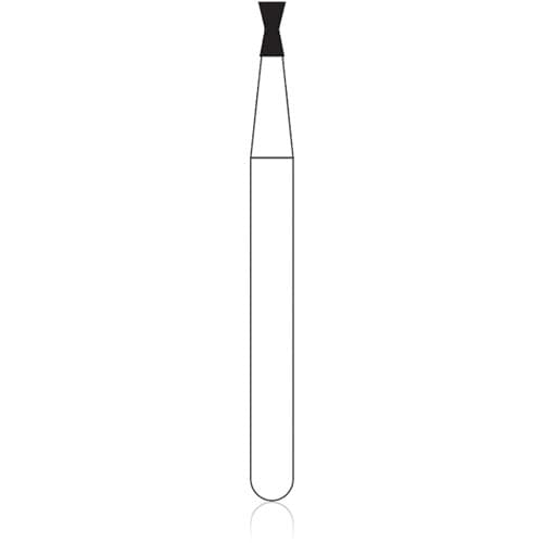 NTI Diamond Bur, Coarse Grit, Inverted Cone with Collar, Friction Grip (FG), #C806-010, 1.0 mm Diameter, 2.0 mm Length, 5/Pk thumbnail 4