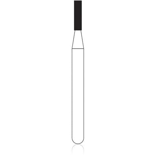NTI® FG Diamond Bur, Coarse, Flat End Cylinder, Short Shank, #835-010, 1.0 mm Diameter, 4.0 mm Length, 5/Pkg, C835-010M thumbnail 4
