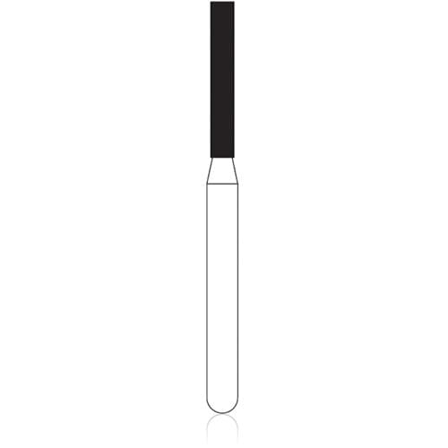 NTI Gold Pack FG Diamond Bur, Coarse, Flat End Cylinder, #837-012, 1.2 mm Diameter, 8.0 mm Length, 50/Pk, C837-012G thumbnail 5