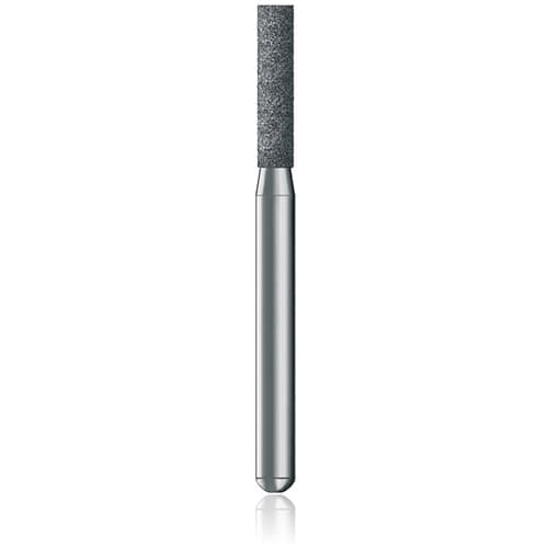 NTI FG Diamond Bur, Coarse, Flat End Cylinder, #837-014, 1.4 mm Diameter, 8.0 mm Length, Gold Pack, 50/Pk, C837-014G thumbnail 4