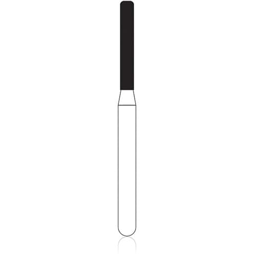 NTI Diamond Bur, FG, Cylinder Modified Shoulder, #C837KR-012, 1.2 mm, Coarse, Green, 5/Pk thumbnail 6