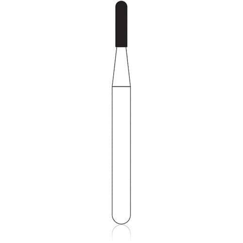 NTI® FG Diamond Bur, Coarse, Round End Cylinder, #838-010, 1.0 mm Diameter, 4.0 mm Length, Green, 5/Pkg, C838-010 thumbnail 4