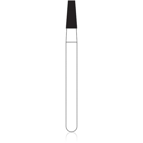 NTI Diamond Bur, FG, Taper Flat End, #C845-016, 1.6 mm, Coarse, Green, 5/Pk thumbnail 5