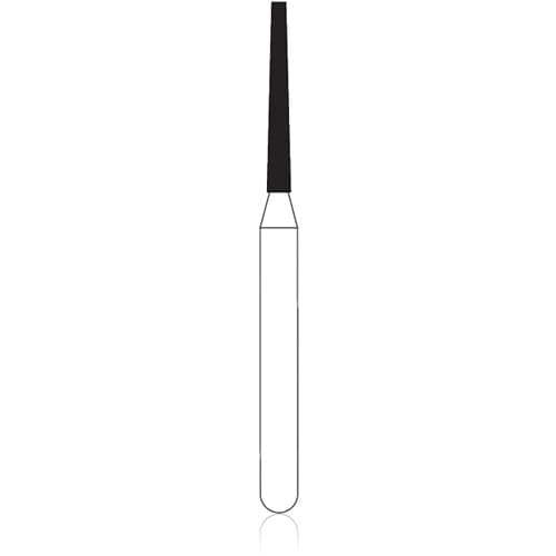 NTI FG Diamond Bur, Coarse, Flat End Taper, #847-010 / C847-010, 1.0 mm Head Diameter, 8.0 mm Head Length, Friction Grip, 5/Pk thumbnail 4