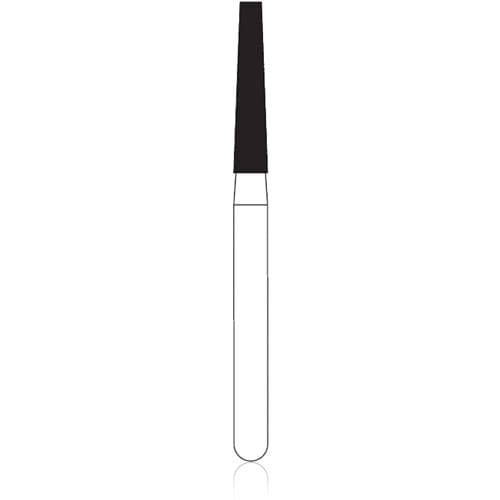 NTI Diamond Bur, FG, Taper Flat End, #C847-016, 1.6 mm, Coarse, Green, 5/Pk thumbnail 6