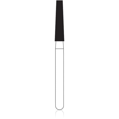 NTI Diamond Bur, Flat End Taper, Coarse, Friction Grip (FG), #847-018, 1.8 mm Head Diameter, 8.0 mm Head Length, 5/Pkg, C847-018 thumbnail 5