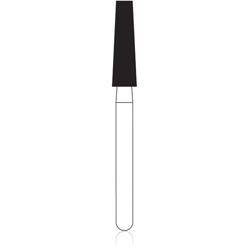 NTI Diamond Bur, FG, Coarse, Flat End Taper, #847-023 / C847-023, 2.3 mm x 8.0 mm, Green, 5/Pk thumbnail 4
