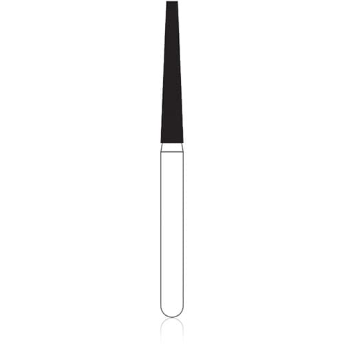 NTI Diamond Bur, FG, Taper Flat End, #848-016, 1.6 mm, Coarse, Green, 5/Pk, C848-016 thumbnail 6