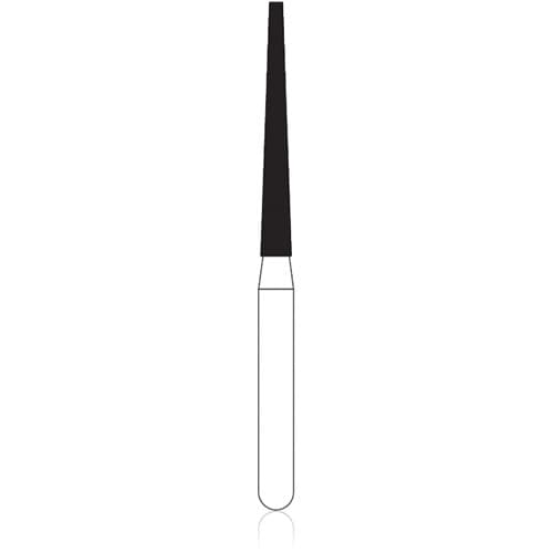 NTI® FG Diamond Bur, Coarse, Long Flat End Taper, #848L-014, 1.4 mm Diameter, 11.5 mm Length, Green, 5/Pkg thumbnail 4