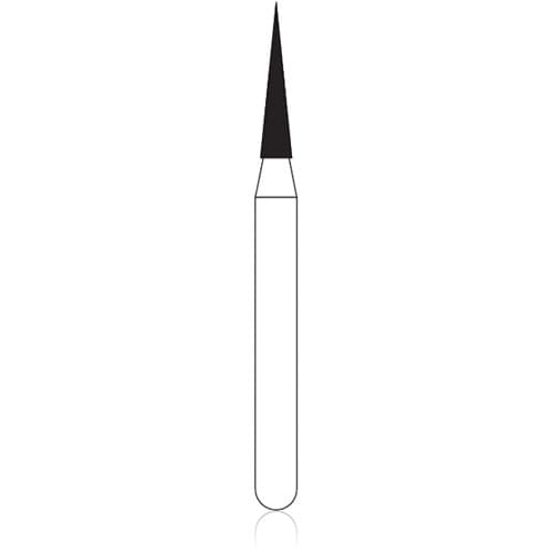 NTI Diamond Bur, Friction Grip (FG), Coarse, Long Round End Taper, #850L-012 / C850L-012, 1.2 mm Diameter, 11.5 mm Head Length, 5/Pack thumbnail 4