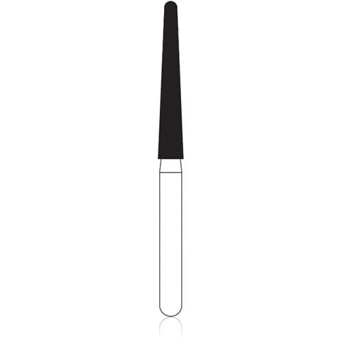 NTI FG Diamond Bur, Coarse, Long Round End Taper, #850L-018, 1.8 mm Head Diameter, 11.5 mm Head Length, Friction Grip, 5/Pkg, C850L-018 thumbnail 4