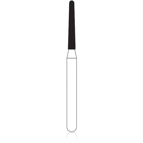NTI® FG Diamond Bur, Round End Taper, Coarse Grit, Short Shank, #856-012, 1.2 mm Diameter, 8.0 mm Length, 5/Pkg, C856-012M thumbnail 5