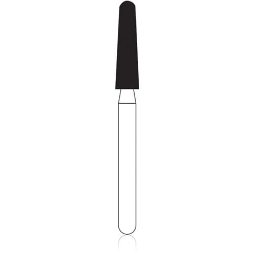NTI HP Diamond Bur, Coarse, Round End Taper, #856-023 / C856-023HP, 2.3 mm Diameter, 8.0 mm Length, Green, Each thumbnail 4