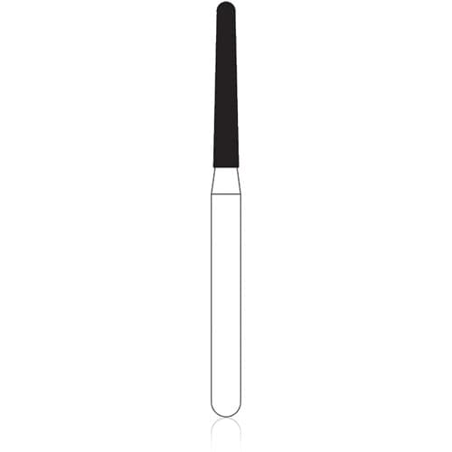 NTI Diamond Bur, FG, Long Round End Taper, #856L-014, 1.4 mm, Coarse, Green, 5/Pk, C856L-014 thumbnail 6