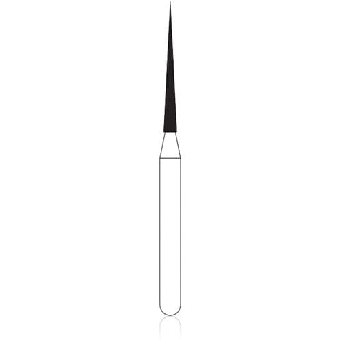 NTI Diamond Bur, FG, Needle, #C859-010, 1.0 mm, Coarse, Green, 5/Pk thumbnail 6