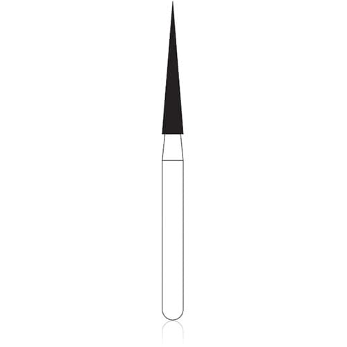 NTI FG Diamond Bur, Coarse, Needle, #859-016, 1.6 mm Diameter, 10.0 mm Length, Green, 5/Pkg, C859-016 thumbnail 5
