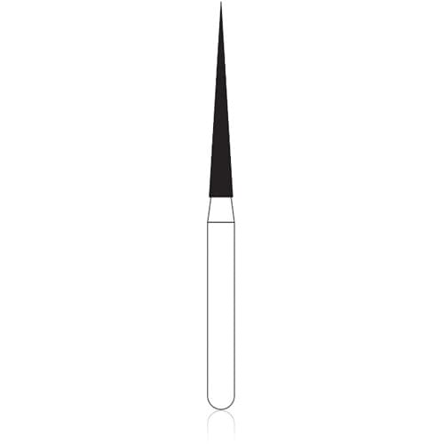 NTI FG Diamond Bur, Coarse, Long Needle, #859L-014, 1.4 mm Diameter, 11.5 mm Length, Friction Grip, 5/Pkg, C859L-014 thumbnail 5
