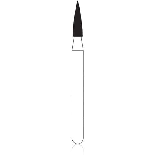 NTI® FG Diamond Bur, Coarse, Flame, Green, #860-014 / C860-014, 1.4 mm Diameter, 5.0 mm Length, 5/Pkg thumbnail 4