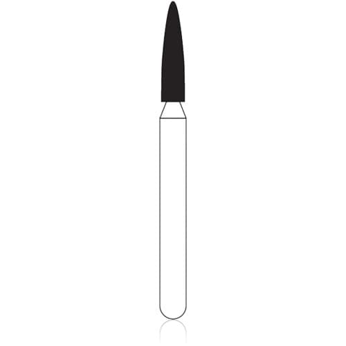 NTI Diamond Bur, FG, Flame, #861-014, Coarse, Green, 1.4 mm, 5/Pk, C861-014 thumbnail 5