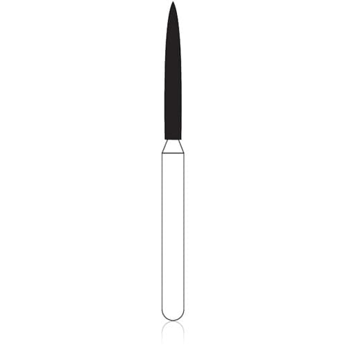 NTI Diamond Bur, FG, Flame, #863-012, 1.2 mm, Coarse, Green, 5/Pk, C863-012 thumbnail 11