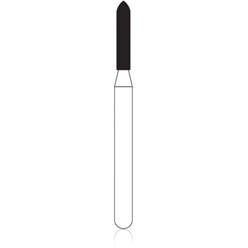 NTI Diamond Bur, FG, Cylinder Beveled End, #C877-012, 1.2 mm, Coarse, Green, 5/Pk thumbnail 5