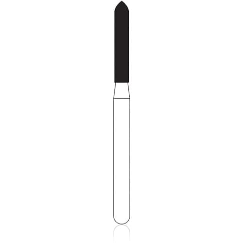 NTI Diamond Bur, FG, Coarse, Beveled Cylinder, #878-014, 1.4 mm, Green, 5/Pk, C878-014 thumbnail 5