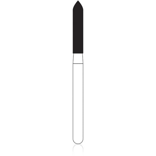 NTI FG Diamond Bur, Coarse, Beveled Cylinder, #878-016, 1.6 mm Diameter, 8.0 mm Length, Green, 5/Pk thumbnail 4