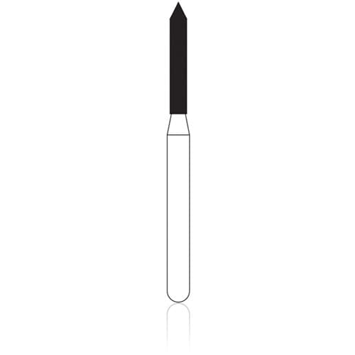 NTI Diamond Bur, FG, Cylinder Beveled End, #C885-012, 1.2 mm, Coarse, Green, 5/Pk thumbnail 5