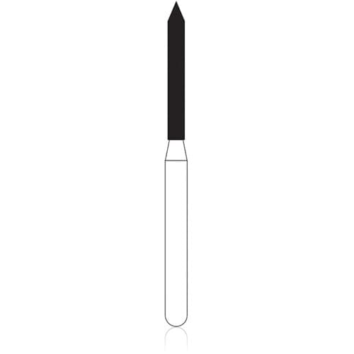 NTI Diamond Bur, FG, Cylinder Beveled End, #886-012, 1.2 mm, Coarse, Green, 5/Pk, C886-012 thumbnail 5
